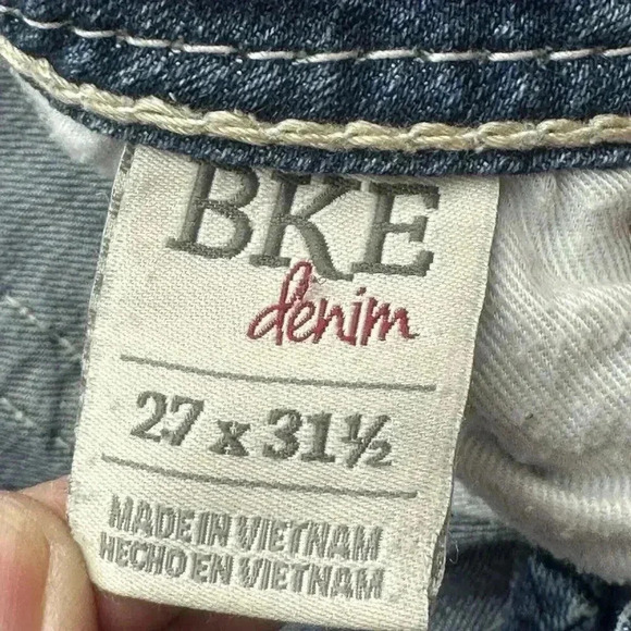 BKE Jeans Womens Size 27R (29x31) Payton Boot Cut Whiskered Cowgirl Rodeo Ranch - Picture 6 of 15